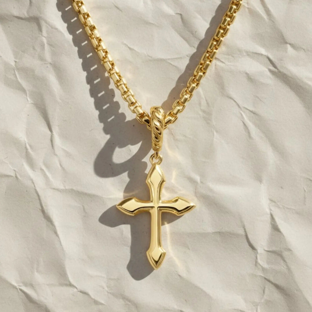 Tiny Diamond Cross Necklace /14k gold diamond cross necklace / Diamond Cross Pendant / Mini Cross White Diamond Necklace Jwalin Jewels