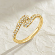 Diamond Wrap Ring, 0.26 CTW, Yellow Gold Anniversary Band