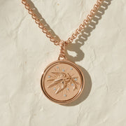 Gold Amulet Necklace with Hummingbird Pendant, Lab Grown Diamonds, Pave Set, Symbolic Jewelry, Gift for Mom, Luxury Talisman Necklace