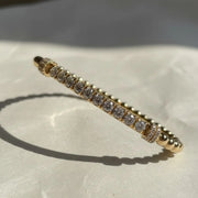 Pave Diamond Bar Beaded Bracelet in 14k Gold | Lab Grown VS+ Diamonds | Elegant Minimalist Jewelry for Her, Gifts for Mom & Bridesmaids Jwalin Jewels