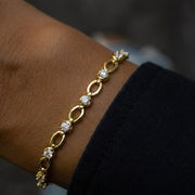 Tennis Bracelet, Diamond Tennis Bracelet, Dainty Bracelet, Minimalist Bracelet, 14K Solid Gold Tennis Bracelet, Gold Bracelet