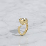 Load image into Gallery viewer, 2.00 Carat Oval Cut Bezel Engagement Ring – F-VS1 IGI Certified Lab Grown Diamond / 14K Yellow Gold