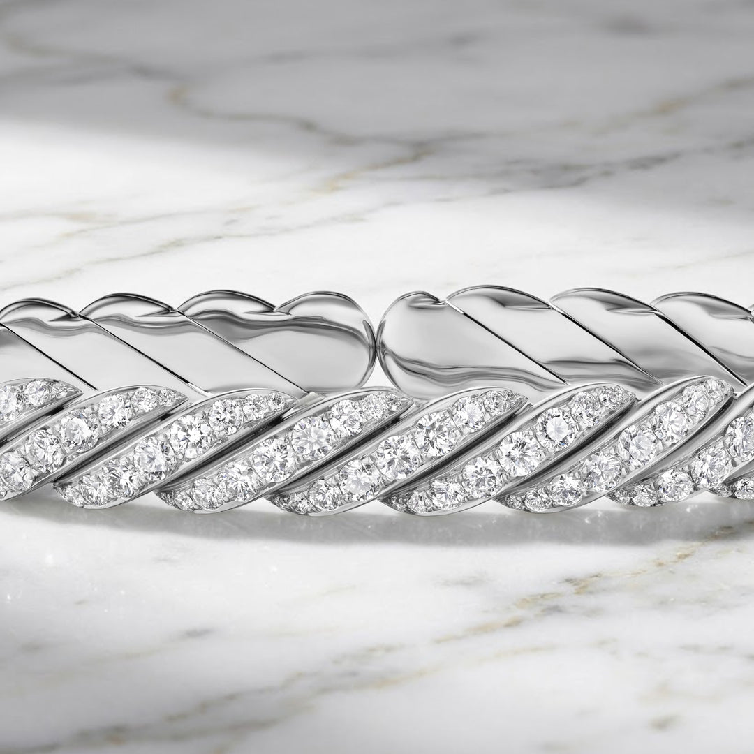 14K Gold Diamond Bangle, Genuine Lab Grown Diamond Bracelet, Open Cuff Diamond Bracelet, Open Cuff Bangle, Gift For Him