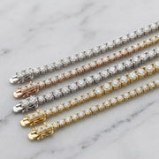 Tennis Bracelet Lab Grown Diamond. 1.50 carat. Stackable Infinity Bracelet. 14K Solid Gold. With Certificate. Passes Diamond Tester.