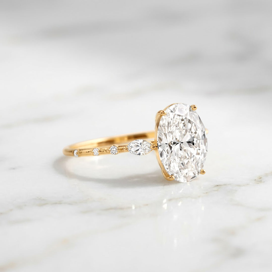 Oval Cut Engagement Ring, 2.00 TCW Oval Cut Lab Grown Diamond Ring, Wedding Ring For Women, Ring For Her, Anniversary Gift Ring