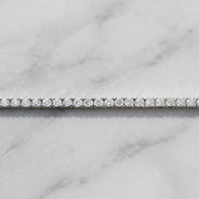 Tennis Bracelet Lab Grown Diamond. 3.00 carat. Stackable Infinity Bracelet. 14K Solid Gold. With Certificate. Passes Diamond Tester.