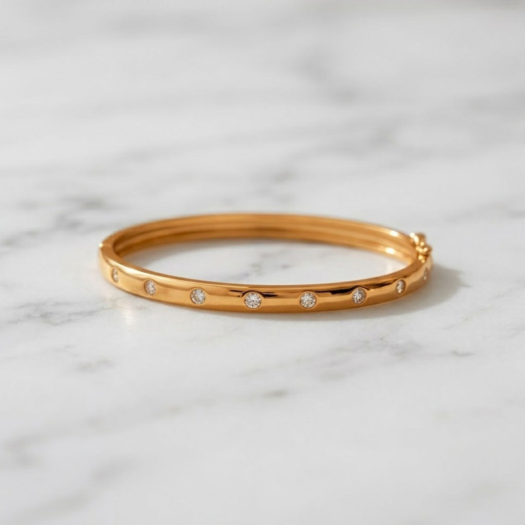 Bangle Bracelet, Diamond Bracelet, Statement Jewelry, Diamond Bangle, Minimalist Bracelet, Vintage Jewelry, Stacking Bracelet, Bangles