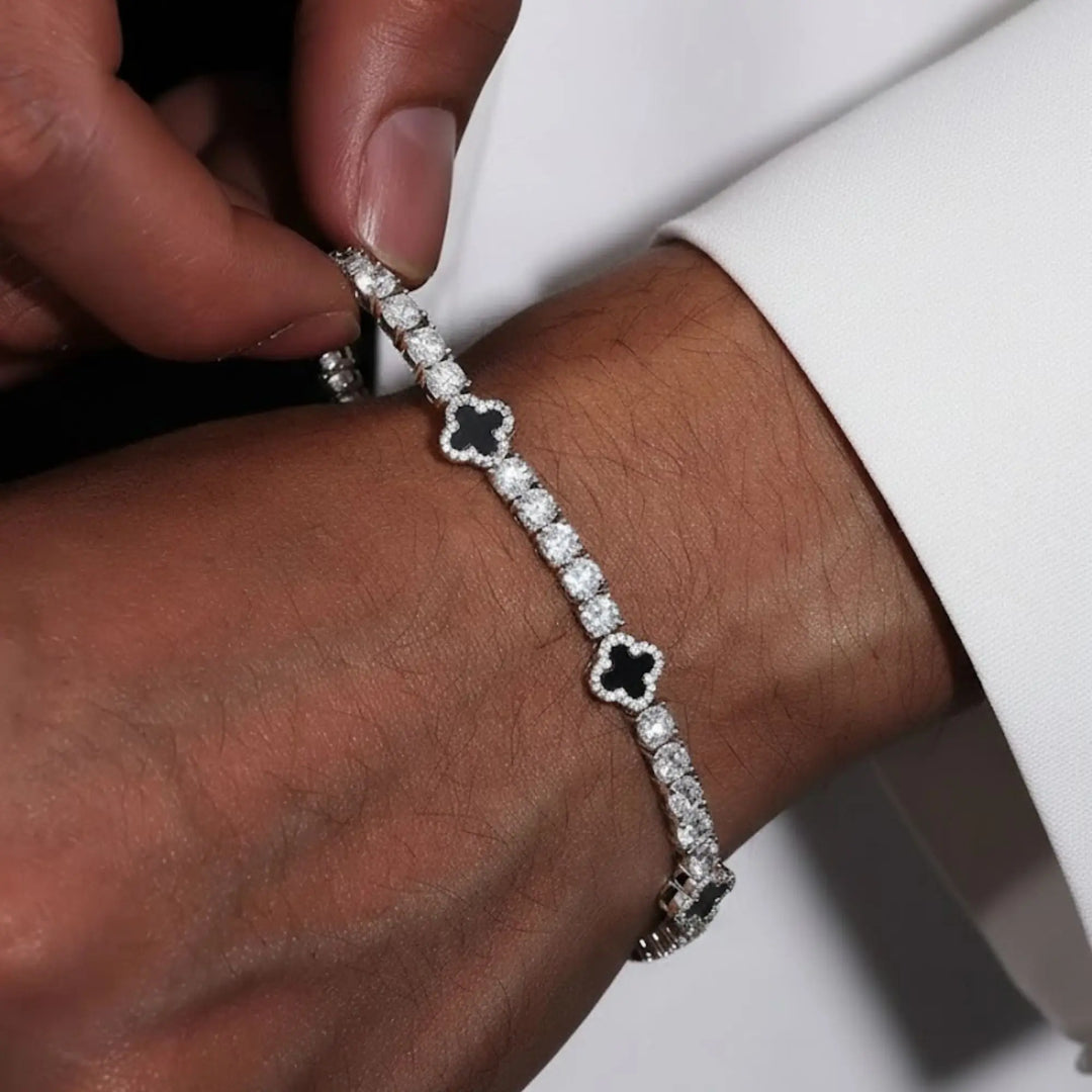 Lab Grown Diamond Tennis Bracelet for men,11 ct VS+ F+ White Gold, Prong Set,Handmade,Luxurious Zirkonia,Gift for Him,Elegant Summer Jewelry Jwalin Jewels