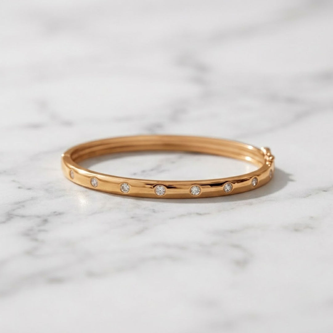 Bangle Bracelet, Diamond Bracelet, Statement Jewelry, Diamond Bangle, Minimalist Bracelet, Vintage Jewelry, Stacking Bracelet, Bangles