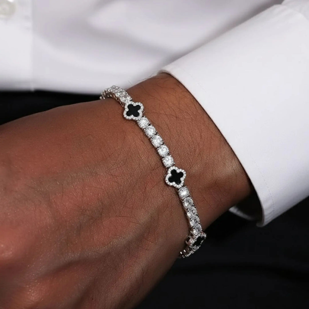 Lab Grown Diamond Tennis Bracelet for men,11 ct VS+ F+ White Gold, Prong Set,Handmade,Luxurious Zirkonia,Gift for Him,Elegant Summer Jewelry Jwalin Jewels