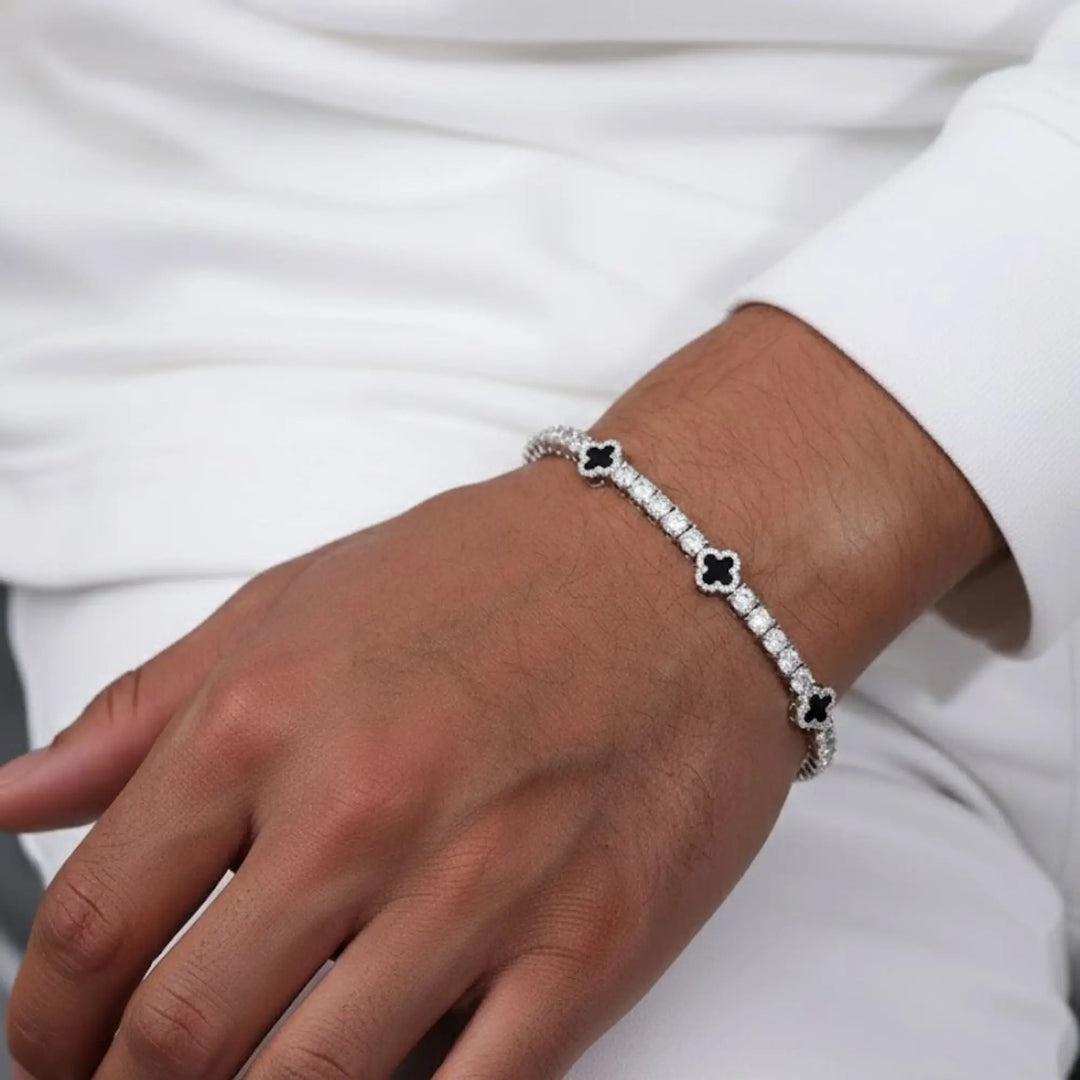 Lab Grown Diamond Tennis Bracelet for men,11 ct VS+ F+ White Gold, Prong Set,Handmade,Luxurious Zirkonia,Gift for Him,Elegant Summer Jewelry Jwalin Jewels