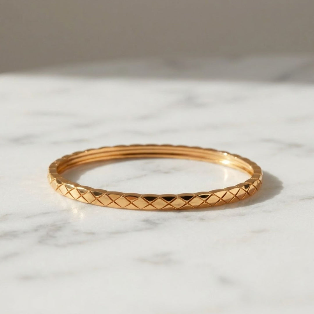 Classic Gold Bangle, 14K Gold Bracelet for Women, Plain Gold Bangle Bracelet, Hinged Plaing Gold bracelet, Simple Gold Bangle