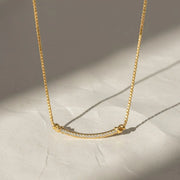 Lab Grown Diamond Bar Necklace 14K Gold, Pave Setting, Elegant Pendant, Anniversary Gift for Her, Women's Gold Jewelry Jwalin Jewels