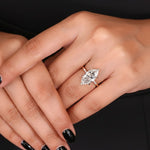 Load image into Gallery viewer, IGI Certified 2 Carat Marquise Lab Diamond 14k Gold Engagement Ring