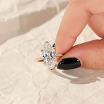Load image into Gallery viewer, IGI Certified 2 Carat Marquise Lab Diamond 14k Gold Engagement Ring