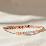 Load image into Gallery viewer, 14K White and Yellow Gold Bujukan and Graduating Diamond Bypass Bangle Bracelet Jwalin Jewels