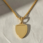 Load image into Gallery viewer, St Michael Amulet in 14K Solid Gold, Symbolic Talisman Jewelry, Spiritual Pendant, Heritage Inspired Keepsake. Jwalin Jewels