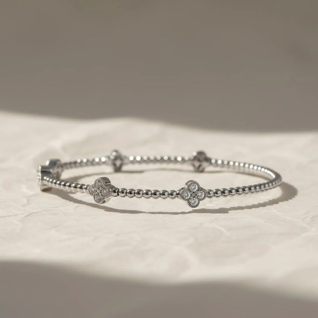 Flexible Clover Bracelet Jwalin Jewels