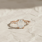 Load image into Gallery viewer, Lab Grown Diamond Emerald Cut Solitaire Ring 2.00ct F+ VS+ Gold Engagement Promise Anniversary Gift, Sustainable Luxury Diamond Ring