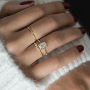 Lab Grown Diamond Emerald Cut Solitaire Ring 2.00ct F+ VS+ Gold Engagement Promise Anniversary Gift, Sustainable Luxury Diamond Ring Jwalin Jewels