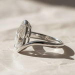 Load image into Gallery viewer, Lab Grown Pear Cut Diamond Wrap Ring, 14K Gold Bypass Engagement, Bridal, Anniversary Gift, VS+ F+ Clarity, SGL &amp; IGI Certified