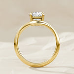 Load image into Gallery viewer, Lab Grown Diamond Ring/ IGI Certified Emerald Cut Diamond Engagement Ring/ Solid 14K Gold Ring