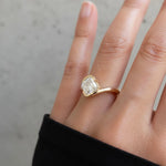 Load image into Gallery viewer, Asscher Cut Lab Grown Diamond Solitaire Engagement Ring, Bypass Bezel Set Asscher Diamond Ring, IGI Certified Diamond Ring, Anniversary Gift Jwalin Jewels