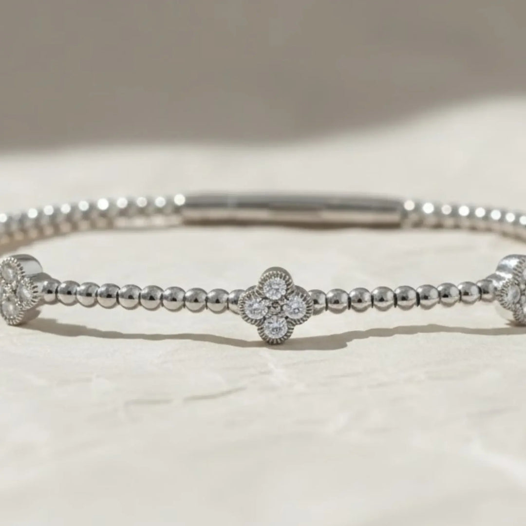 Flexible Clover Bracelet Jwalin Jewels