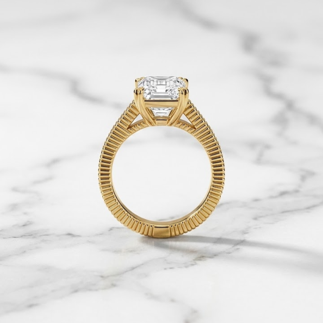 3.00 Carat Emerald Diamond Ring