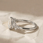 Load image into Gallery viewer, Pear Cut Lab Grown Diamond Engagement Ring, 1 Carat Tear Shape Solitaire in 9K, 14K, 18K Gold | Handmade Minimalist Wedding