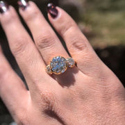 4 CT old European cut lab grown diamond Engagement Ring, IGI Certified Ring, Timeless Vintage Elegance, Solitaire Classic Ring Gift For Her