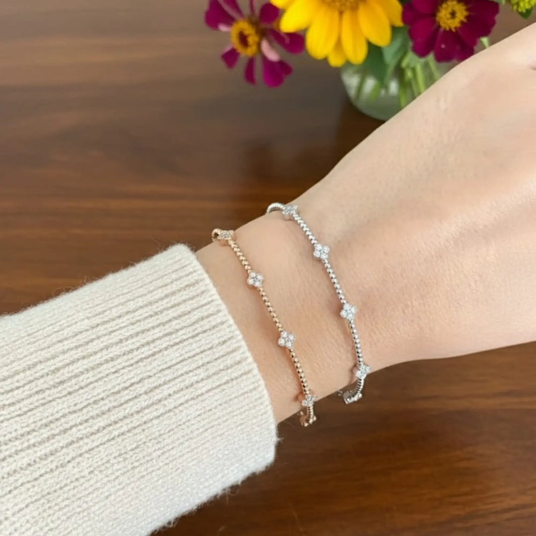 Flexible Clover Bracelet Jwalin Jewels