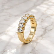 Wedding Ring Oval Shaped, Lab Grown Diamond Ring, Diamond Eternity Ring, Oval Cut Diamond Ring, Engagement Ring, Wedding Band,Gold Band Gift