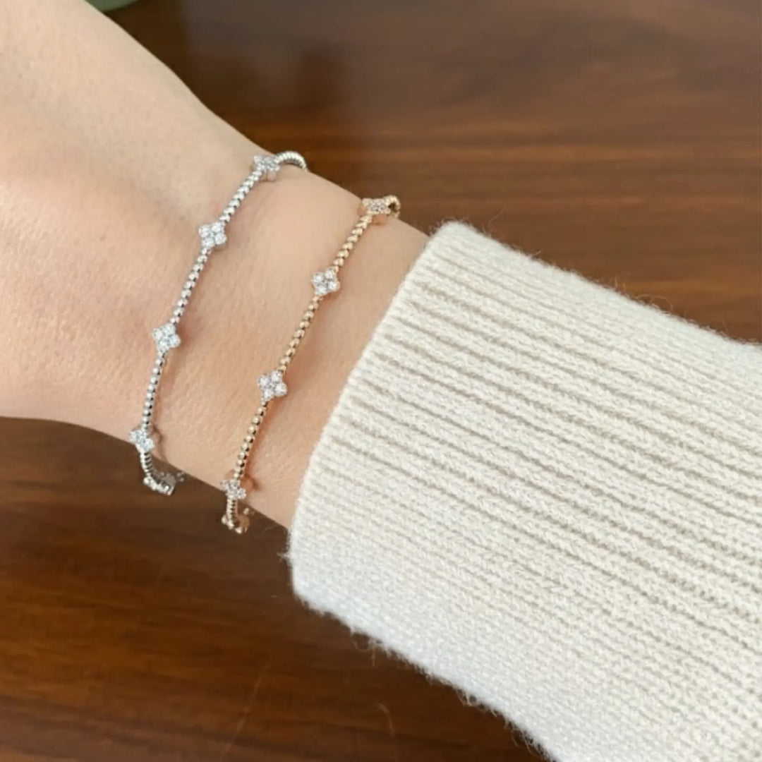 Flexible Clover Bracelet Jwalin Jewels