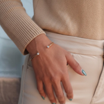 Load image into Gallery viewer, 0.40 Ct Diamond Bangle, 14Kt Gold Diamond Bangle, Diamond Bracelet, Open Cuff Bangle