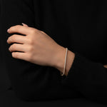 Load image into Gallery viewer, 3.00 Carats 4 Prongs Round Cut Lab Grown Diamond Tennis Bracelet - Gold Stacking Bracelet