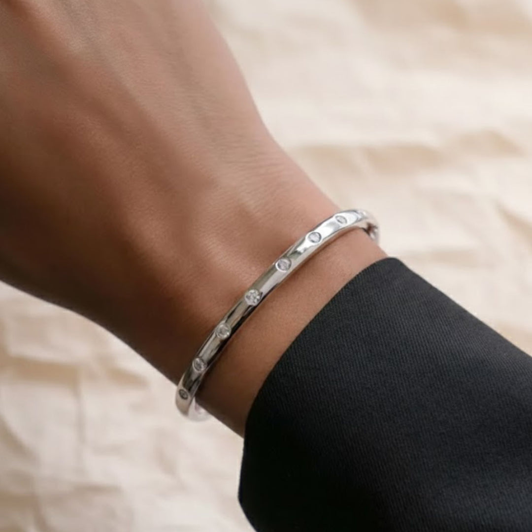 Bangle Bracelet, Diamond Bracelet, Statement Jewelry, Diamond Bangle, Minimalist Bracelet, Vintage Jewelry, Stacking Bracelet, Bangles