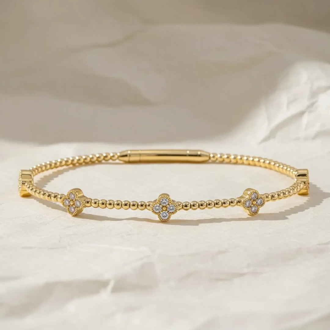 Flexible Clover Bracelet Jwalin Jewels