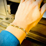 Load image into Gallery viewer, Tennis Bracelet, Diamond Tennis Bracelet, Dainty Bracelet, Minimalist Bracelet, 14K Solid Gold Tennis Bracelet, Gold Bracelet