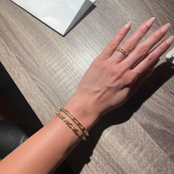 Tennis Bracelet, Diamond Tennis Bracelet, Dainty Bracelet, Minimalist Bracelet, 14K Solid Gold Tennis Bracelet, Gold Bracelet