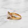 Diamond Ring, Emerald Cut 2.00 CT Engagement Ring, 9K 14K 18K Gold, White Yellow Rose Gold, VS+ F+ Clarity, Certified Jewelry