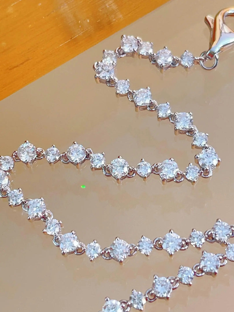 14K Yellow Gold Lab Grown Diamond Tennis Bracelet, Bridal Jewelry Jwalin Jewels