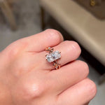 Load image into Gallery viewer, Radiant Cut Lab Grown Diamond Engagement Ring, Yellow Gold Victorian Style